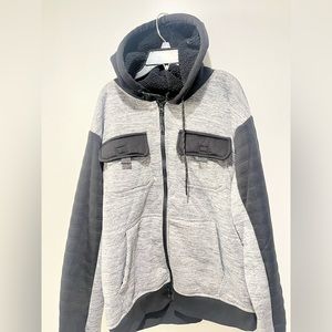 Modern culture jacket, L, grey and black